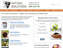 Tablet Screenshot of naturalsoilutions.com